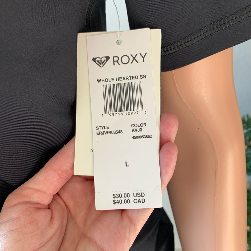 Roxy Black Rash Guard (L) - Picture 2 of 6